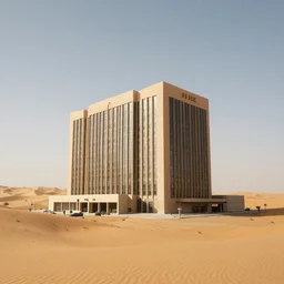 mvrdv building in the desert
