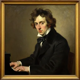 portrait of the pianist frederic chopin in the style of pietro annigoni, 1 9 5 5, oil on canvas, national portrait gallery