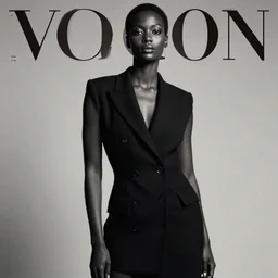 editorial photo of a black model in the style of sarah moon