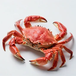 photorealistic watermelon colored crab. hyperdetailed photorealism, 1 0 8 megapixels, amazing depth, glowing rich colors, powerful imagery, psychedelic overtones, 3 d finalrender, 3 d shading, cinematic lighting, artstation concept art