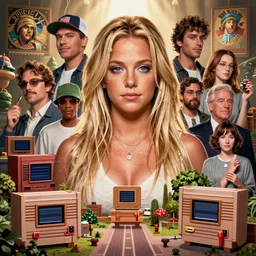 highly detailed portrait of britney spears in nes, stephen bliss, unreal engine, greg rutkowski, loish, rhads, beeple, makoto shinkai and lois van baarle, ilya kuvshinov, rossdraws, tom bagshaw, alphonse mucha, global illumination, god rays, detailed and intricate environment