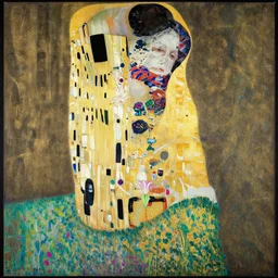 a painting of a lilies buke by gustav klimt - n 4