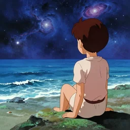 stay here a little tonigh, watching at the sea of the cosmos. take a breath. by ralph mcquarrie