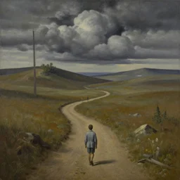 trail of tears, surrealism, high detail, masterpiece, oil on canvas
