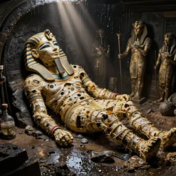 wet plate photography ancient egyptian mummy, scp, beksinski, barlowe