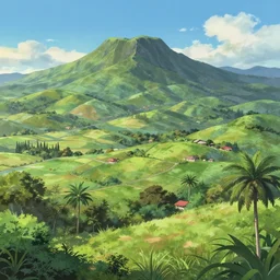 a beautiful landscape of Reunion Island by Greg Rutkowski, by Jesper Ejsing, by Makoto Shinkai,trending on artstation,concept art,highly detailed,8k