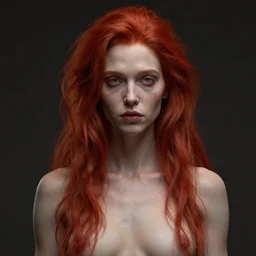 biopunk lovecraft portrait of redhead, au naturel, hyper detailed, digital art, trending in artstation, cinematic lighting, studio quality, smooth render, unreal engine 5 rendered, octane rendered, art style by klimt and nixeu and ian sprigger and wlop and krenz cushart.