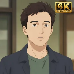 anime bill hader, 8k digital art
