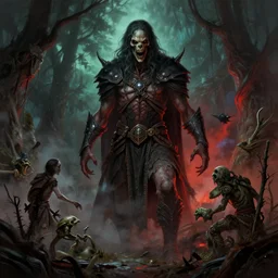 horror scene,, epic fantasy, colorfully, digital art, concept art, detailed illustration, hd, 4 k, contrasty, crisp, digital art, by anato finnstark trending on artstation