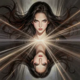beautiful woman, symmetry, perspective, portrait, anime!!, fantasy, ultra detailed, elegant, intricate, dynamic lighting, hyperrealism, digital art, digital painting, artstation, sharp focus, illustration, art by frank miller 8 k