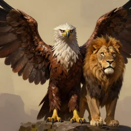 portrait of a warcraft griffin, a creature half - eagle and half - lion with feathered wings, in the style of ralph horsley, rossdraws, ilvya kuvshinov, stylized background, matte painting, maya, pixar, cinematic lighting, artstation, highly detailed, masterpiece, epic