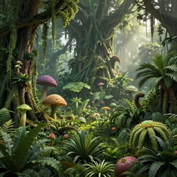 bordeaux invaded by vegetals as a jungle, photorealistic