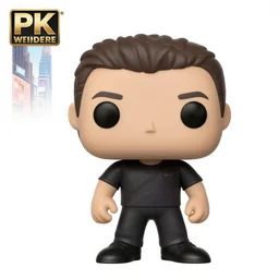 full body 3d render of New york time square as a funko pop, studio lighting, white background, blender, trending on artstation, 8k, highly detailed