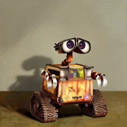 Wall-E painted by Salvador Dalí