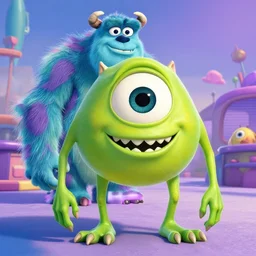 a poster of mike wazowski from monsters inc