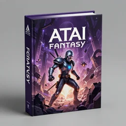 atari fantasy box cover design, art by warren chang