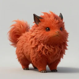 prompt A beautiful red orange fluffy kumiho, concept art, matte painting, 8k, by Peter Mohrbacher