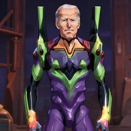 “joe biden appearing in the anime neon genesis evangelion”