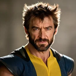 portrait of Hugh Jackman as Wolverine, cinematic lighting, BACKLIGHTING, artstation