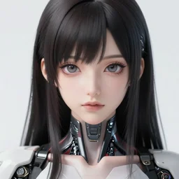 A beautiful cyborg woman || VERY ANIME, fine-face, realistic shaded perfect face, fine details. Anime. realistic shaded lighting poster by Ilya Kuvshinov katsuhiro otomo ghost-in-the-shell, magali villeneuve, artgerm, Jeremy Lipkin and Michael Garmash, Rob Rey and Kentarõ Miura