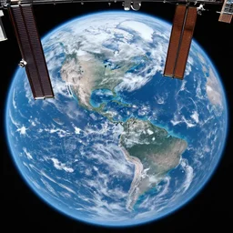 earth seen from the ISS