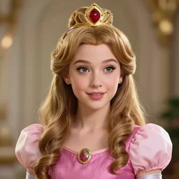 stunning award winning hyperrealistic hdr 8 k highly detailed portrait photo of princess daisy as a real human