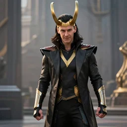 Jon Tron as loki in the avengers, hyperrealistic