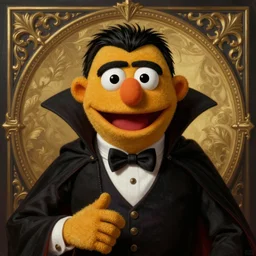 Dracula muppet from Society (1989), intricate, highly detailed, centered, digital painting, artstation, concept art, smooth, sharp focus, illustration, artgerm, donato giancola, Joseph Christian Leyendecker, WLOP, Artgerm