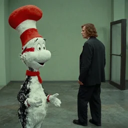 claustrophobia, film still from the movie directed by denis villeneuve and david cronenberg with art direction by zdzisław beksinski and dr. seuss