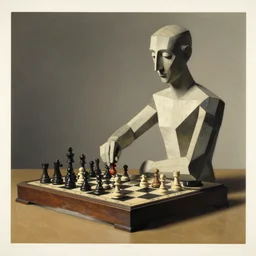 a chess machine sitting on a table, a surrealist sculpture by marcel duchamp, archival pigment print, 1 9 1 4, conceptual art, artwork, academic art, surrealist