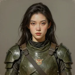 a finely detailed painting of an attractive young woman, clothed in military-style battle armor, olive skin, long dark hair, beautiful bone structure, symmetrical facial features, intricate, elegant, digital painting, trending on Artstation, concept art, smooth, sharp focus, illustration, from Metal Gear by Ruan Jia and Mandy Jurgens and Artgerm and William-Adolphe Bouguerea, award winning
