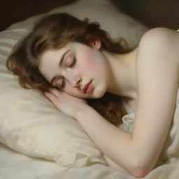cinestill 5 0 d portrait of a dreamy beautiful woman painting by waterhouse allegorian of sleep shooting by roversi painting by waterhouse, elegant, highly detailed, pale tonal matt, soft blur, artstation, sharp focus, head in focus