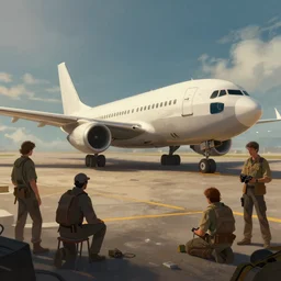 photo the last us part 2 plane : 5 4 k rtx hdr volume light concept studio matte painting environement digital illustration fanart artstation by eytan zana and balazs agoston, jad saber, aaron limonick, pablo dominguez and florent lebrun and robby johnson