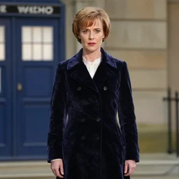 Jenna Coleman as the Doctor, velvet frock coat, Doctor Who