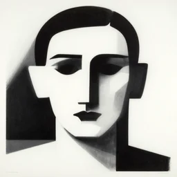 portrait bauhaus abstract monochromatic high contrast by moholy - nagy, laszlo