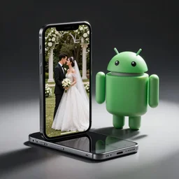 an iphone getting married to an android phone