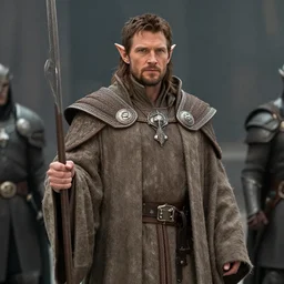 warhammer film still of a high elf henry cavill with elf ears dressed as a loremaster of hoeth in [ warhammer ] fantasy movie