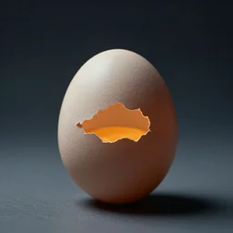 a dramatic egg