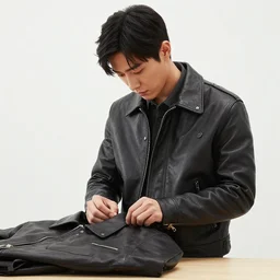 jensen hwang selling his leather jacket