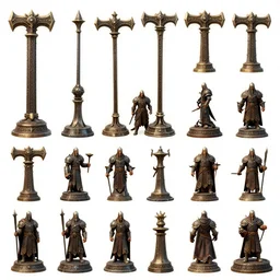 2 d axe, viking inspired, game design asset pack, game assets, highly detailed, high fantasy, mmorpg, dnd, many angles