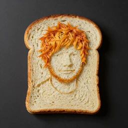 A bread shaped as ed sheeran