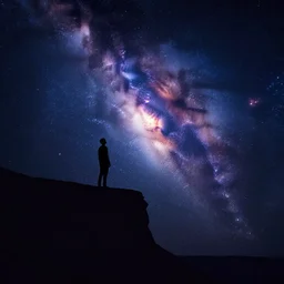 alone at the edge of a universe humming a tune