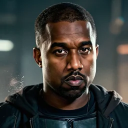 kanye west as ( ( mandalorian ) ) in gears of war, kanye west face, kanye west head, splash art, movie still, cinematic lighting, detailed face, dramatic, octane render, long lens, shallow depth of field, bokeh, anamorphic lens flare, 8 k, hyper detailed, 3 5 mm film grain