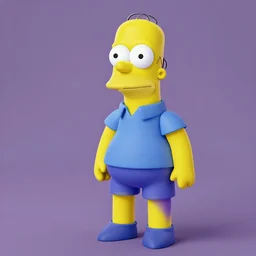 3d homer simpson