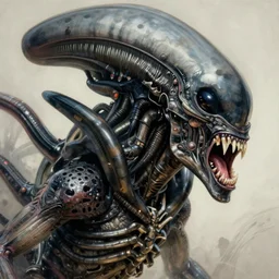 demon alien xenomorph screaming, close - up portrait, intricate, elegant, volumetric lighting, scenery, digital painting, highly detailed, artstation, sharp focus, illustration, concept art, luis rollo, ruan jia, steve mccurry, john berkey