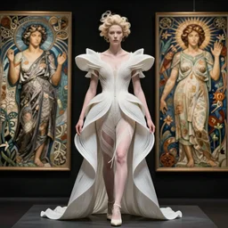 queen of jupiter by iris van herpen!!!, zdzisław beksinski, raymond swanland and alphonse mucha. highly detailed!, hyper - real, beautiful!
