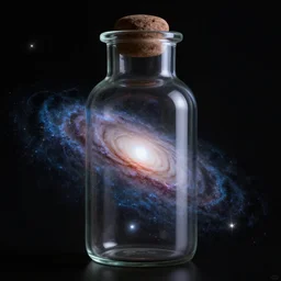 andromeda galaxy in a bottle