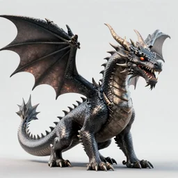 a 3 d render of a dragon, unreal engine, realistic,