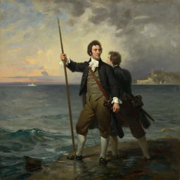 or to take arms against a sea of troubles, victorian, oil
