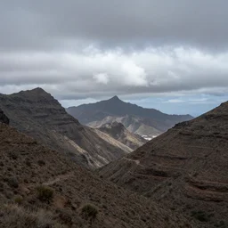 roque nublo, gran canaria, noon, cloudy, by greg rutkowski